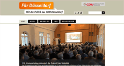 Desktop Screenshot of cduduesseldorf.de